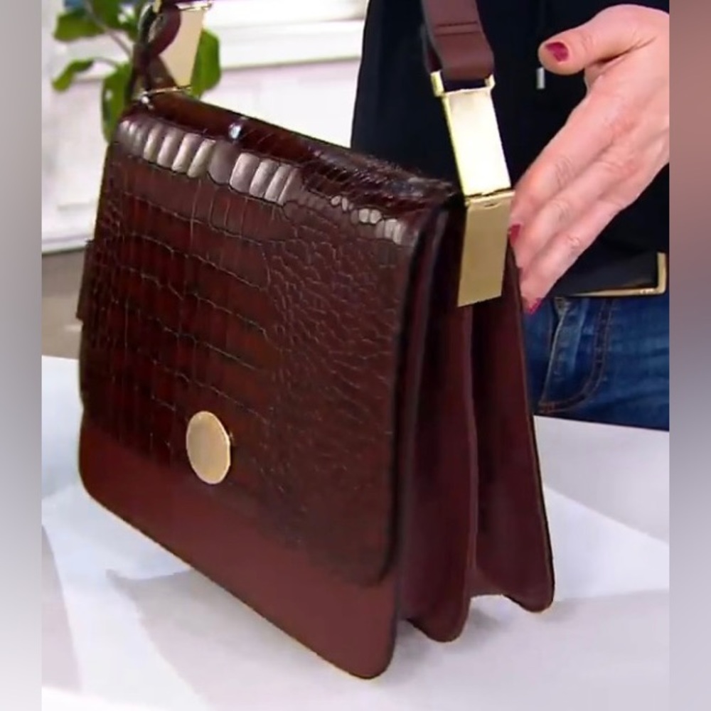 BRAND NEW W/TAGS RADLEY LONDON PORTER STREET CROC EMBOSSED FLAP SHOULDER BAG🤩 - Picture 6 of 14